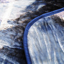 375gsm 1 Ply 3D Print Faux Mink Blanket Queen 200x240 cm Winter Wolf - NuSea