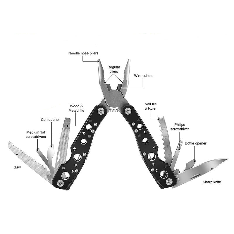 39in1 Tactical Emergency Survival Kit Outdoor Hiking Camping SOS Tool Equipment - NuSea