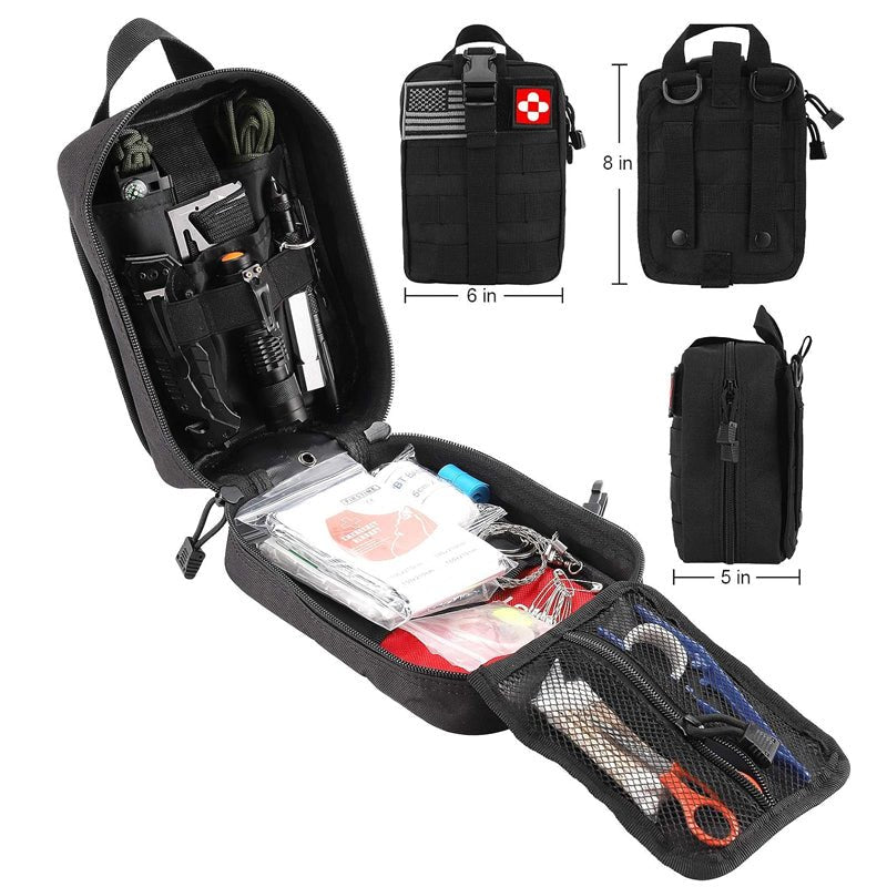 39in1 Tactical Emergency Survival Kit Outdoor Hiking Camping SOS Tool Equipment - NuSea