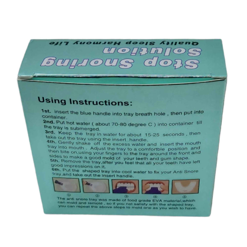 3x Mouthguard Mouthpiece + 3x Nose Clip Anti Snoring Aid Sleep Breathing Device - NuSea