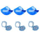 3x Mouthguard Mouthpiece + 3x Nose Clip Anti Snoring Aid Sleep Breathing Device - NuSea