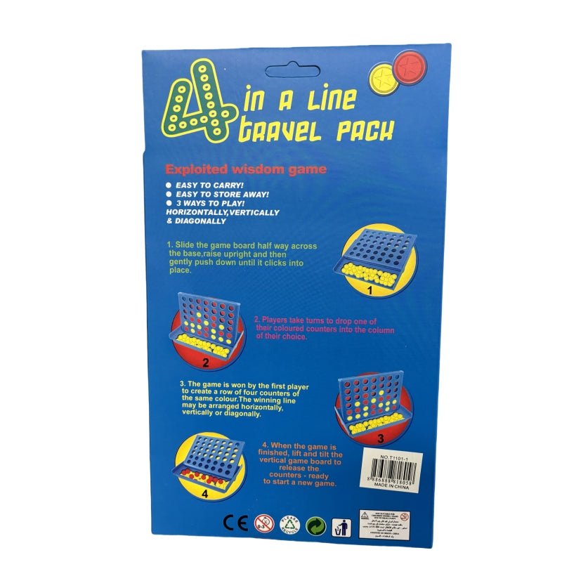 4 In A Line Travel Pach Game - NuSea