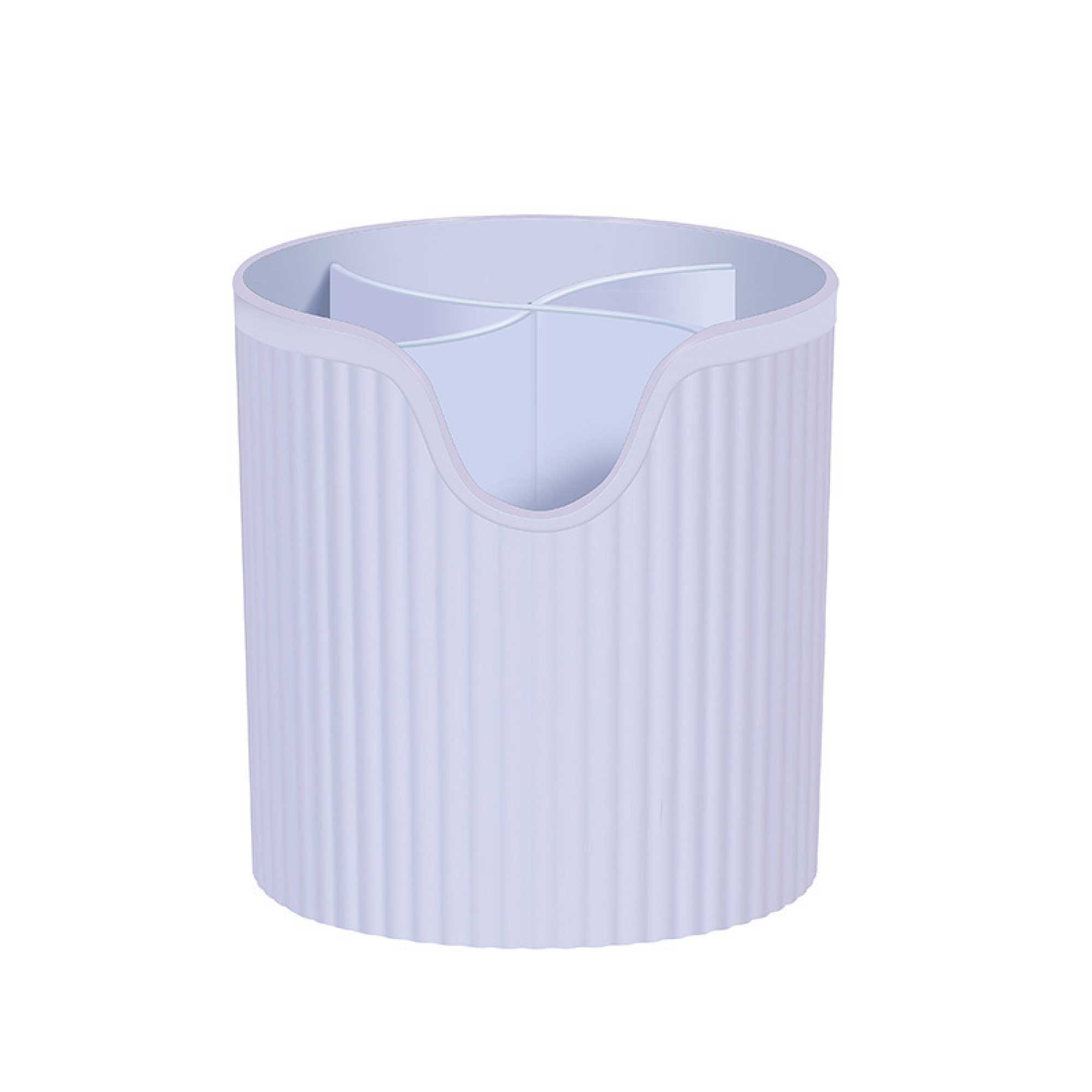 4 Slot Makeup Brush Organiser Bucket - Cosmetic Tool Storage Divider Tin - NuSea