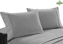400 thread count bamboo cotton twin pack pillowcase silver - NuSea