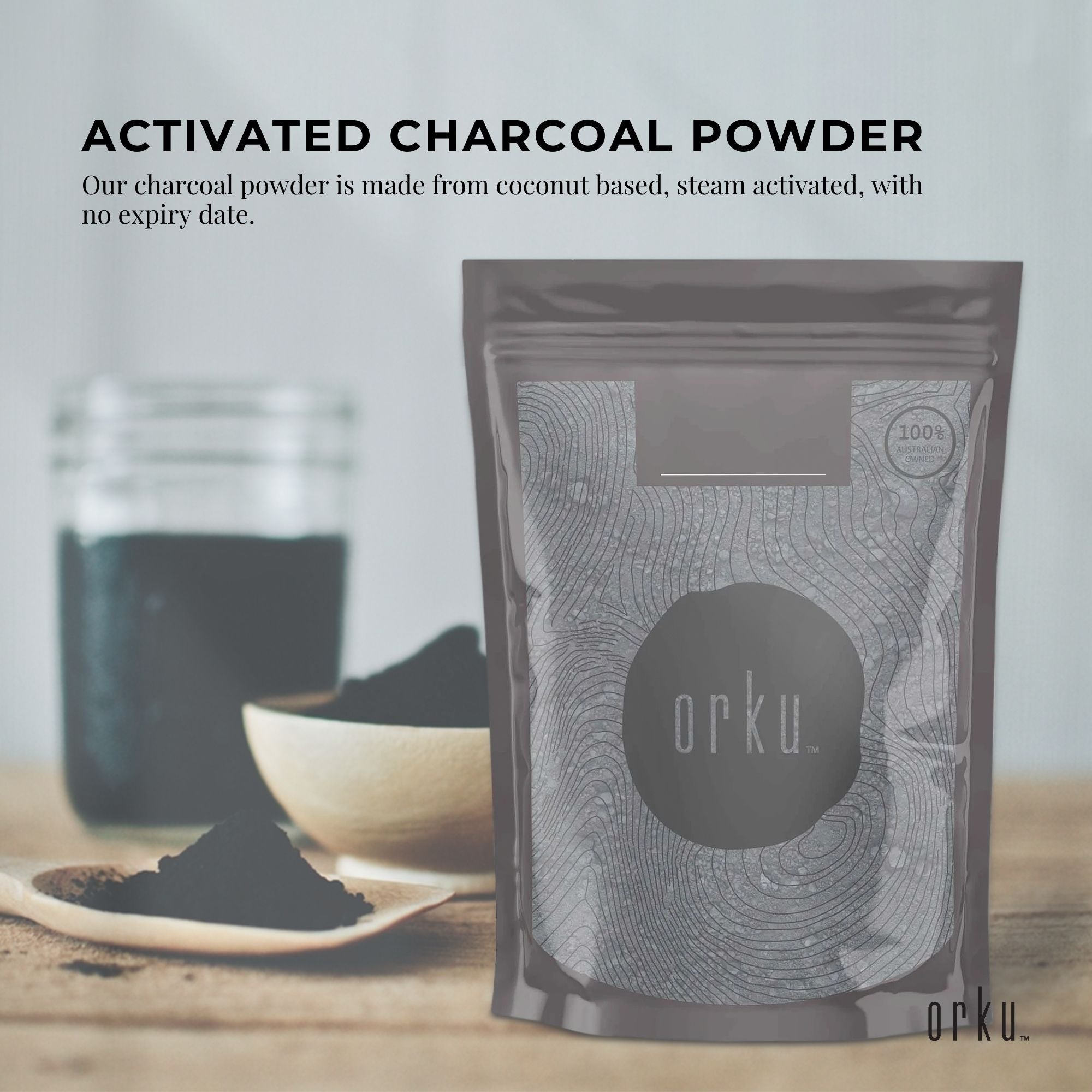400g Activated Carbon Powder Coconut Charcoal - Teeth Whitening + Skin - NuSea