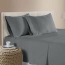 400TC Bamboo Cotton Sheet Set Pewter Queen - NuSea