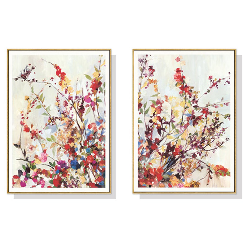 40cmx60cm Coming Spring 2 Sets Gold Frame Canvas Wall Art - NuSea