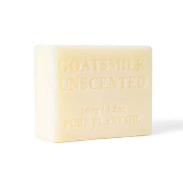 4x 100g Goats Milk Soap Bars - Unscented For Sensitive Pure Australian Skin Care - NuSea