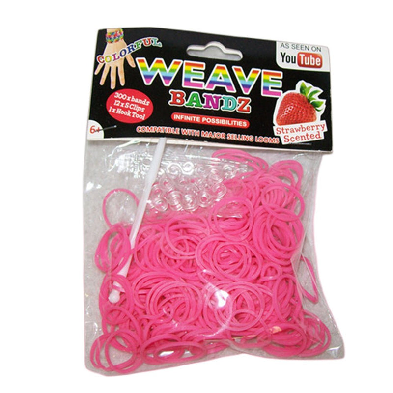 4x Loom bands scented with hook and clips - NuSea