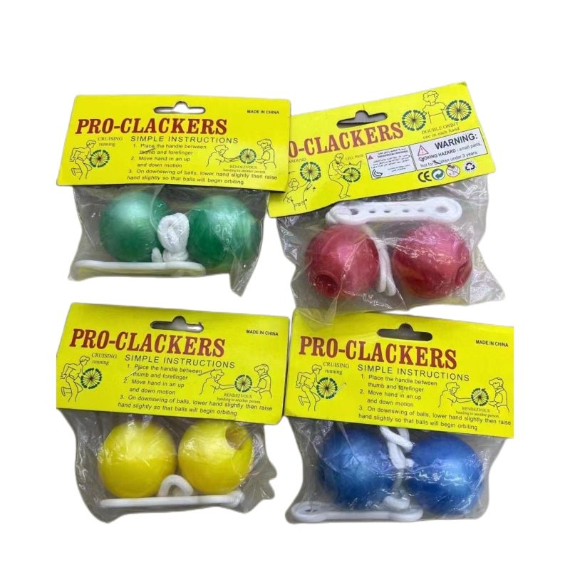 4x Pro Clacker Balls Vintage Classic Toys - NuSea