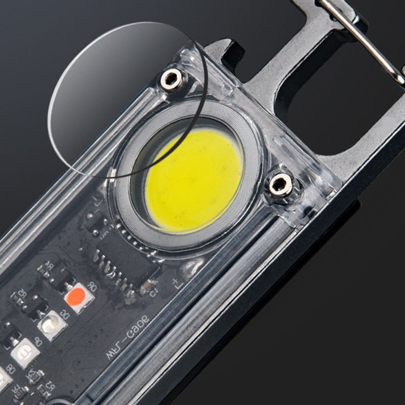 5 Color Light Keychain COB+LED Mini Flashlight - USB Charging - NuSea