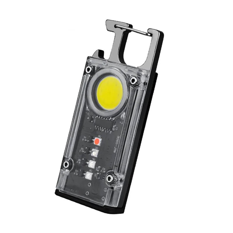 5 Color Light Keychain COB+LED Mini Flashlight - USB Charging - NuSea