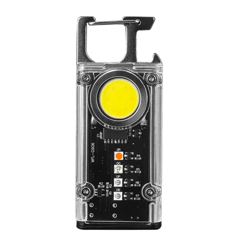 5 Color Light Keychain COB+LED Mini Flashlight - USB Charging - NuSea