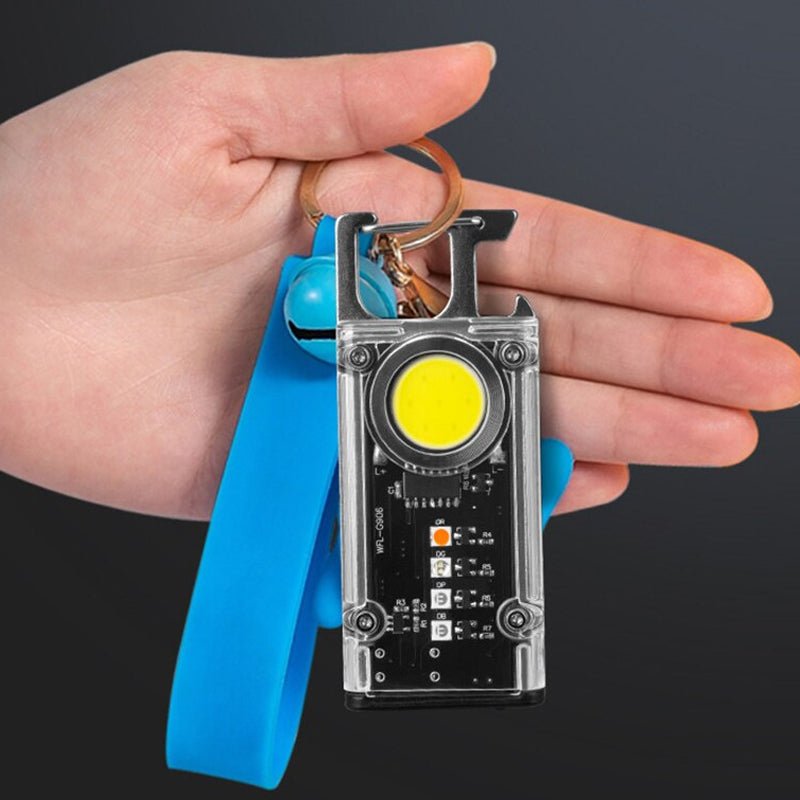 5 Color Light Keychain COB+LED Mini Flashlight - USB Charging - NuSea