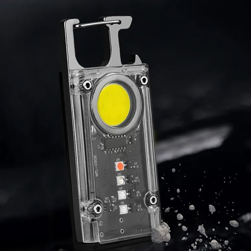 5 Color Light Keychain COB+LED Mini Flashlight - USB Charging - NuSea