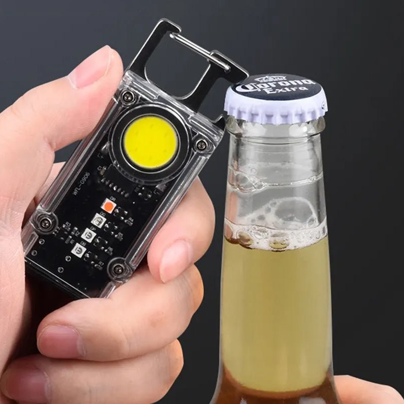 5 Color Light Keychain COB+LED Mini Flashlight - USB Charging - NuSea