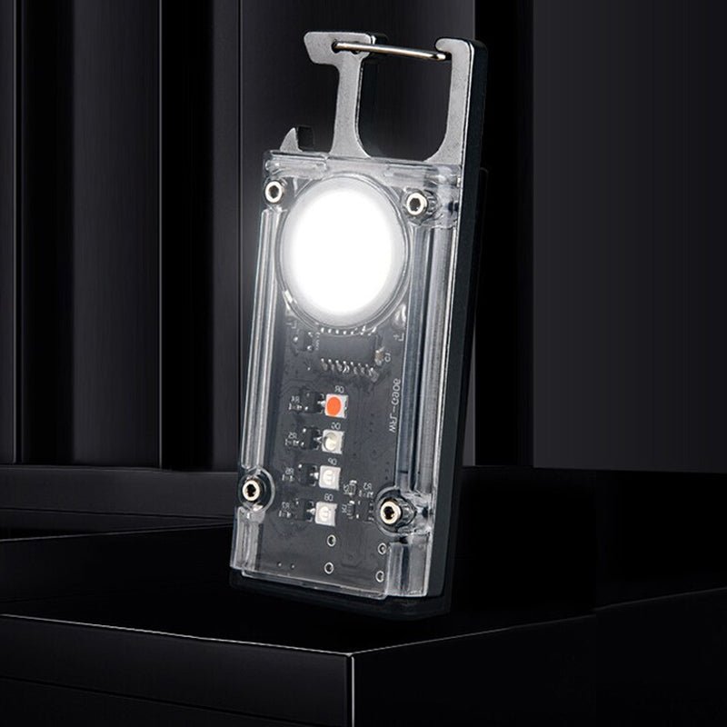 5 Color Light Keychain COB+LED Mini Flashlight - USB Charging - NuSea