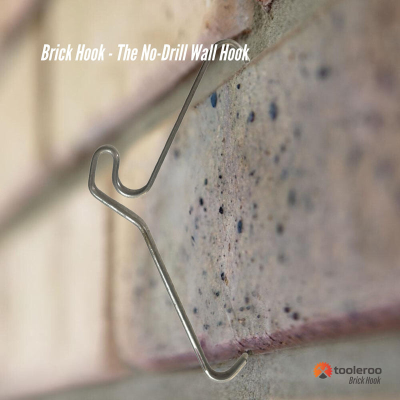 5 Pack 120mm (4.7") Brick Hooks - Wall Crab Clips Hangers For Pictures Plants - NuSea