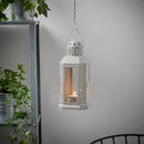 5 Pack of Grey Metal Miners Lantern Summer Wedding Home Party Room Balconey Deck Decoration 21cm Tealight Candle - NuSea