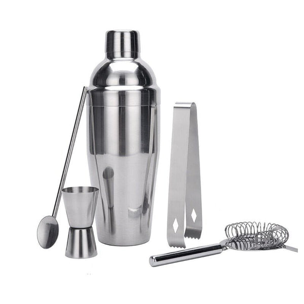 5 Pcs Stainless Steel Cocktail Maker Set Premium Bartending Tool Kit - NuSea