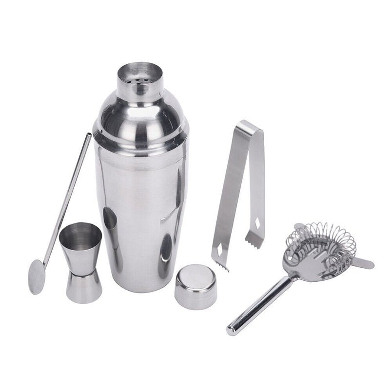 5 Pcs Stainless Steel Cocktail Maker Set Premium Bartending Tool Kit - NuSea