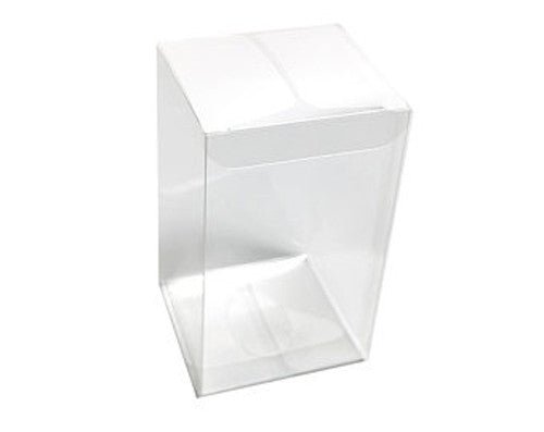 50 Pack of 8x8x10cm Clear PVC Plastic Folding Packaging Small rectangle/square Boxes for Wedding Jewelry Gift Party Favor Model Candy Chocolate Soap Box - NuSea