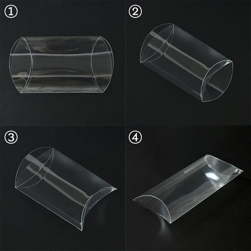 50 Pack of Pillow Rectangle Shaped Gift Box - Wedding or Product Bomboniere Jewelry Gift Party Favor Model Candy Chocolate Soap Box - NuSea