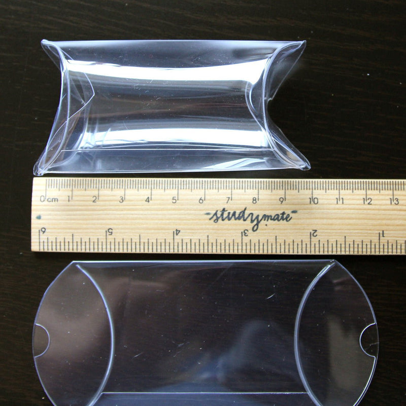 50 Pack of Pillow Rectangle Shaped Gift Box - Wedding or Product Bomboniere Jewelry Gift Party Favor Model Candy Chocolate Soap Box - NuSea