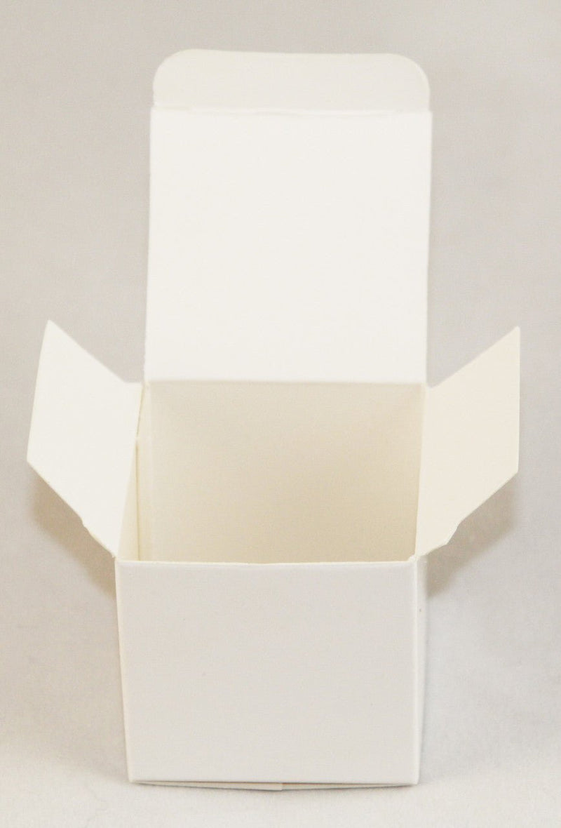 50 Pack of White 5cm Square Cube Card Gift Box - Folding Packaging Small rectangle/square Boxes for Wedding Jewelry Gift Party Favor Model Candy Chocolate Soap Box - NuSea