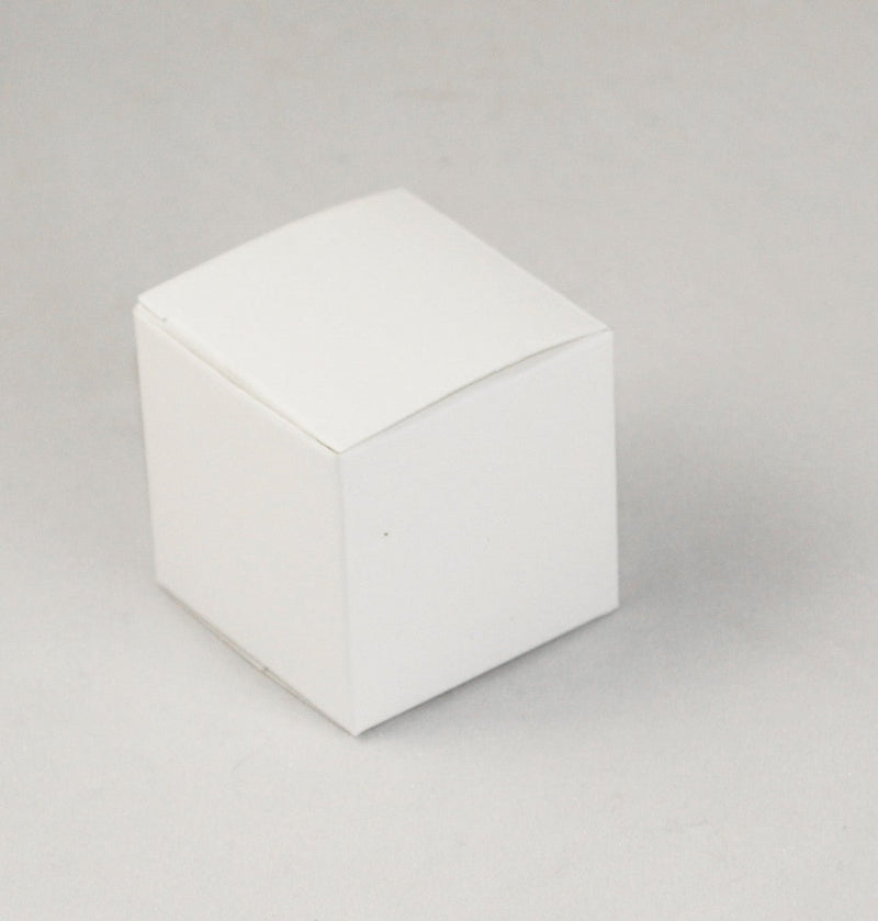 50 Pack of White 8x8x8cm Square Cube Card Gift Box - Folding Packaging Small rectangle/square Boxes for Wedding Jewelry Gift Party Favor Model Candy Chocolate Soap Box - NuSea