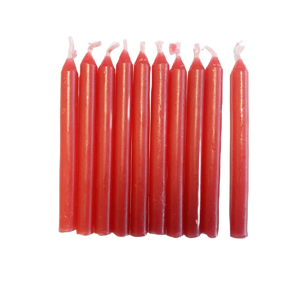 500 Pcs of Small red candles RED, GREED AND YELLOW - NuSea