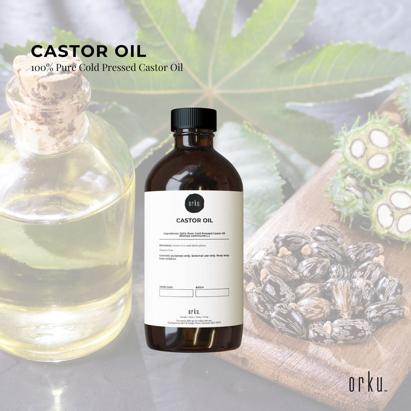 500ml Castor Oil - Hexane Free Cold Pressed Virgin Skin Hair Care - NuSea