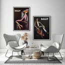 50cmx70cm Bally Man & Woman 2 Sets Black Frame Canvas Wall Art - NuSea