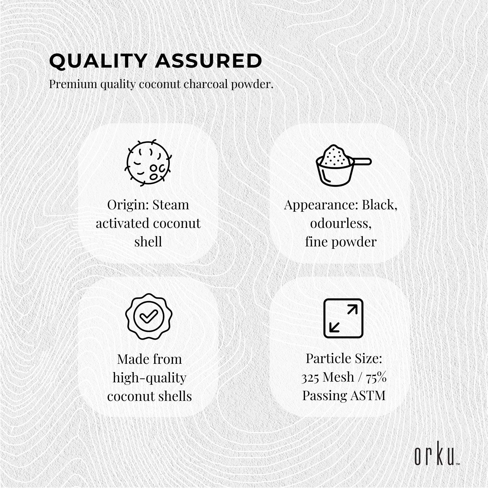 50g Activated Carbon Powder - Coconut Charcoal - Teeth Whitening + Skin - NuSea