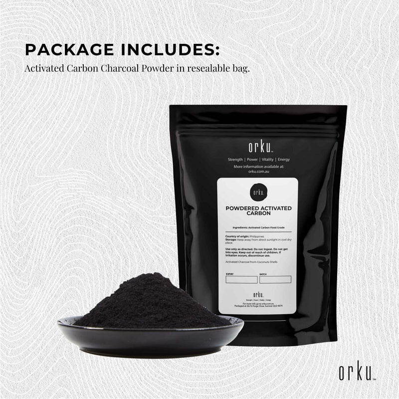 50g Activated Carbon Powder - Coconut Charcoal - Teeth Whitening + Skin - NuSea