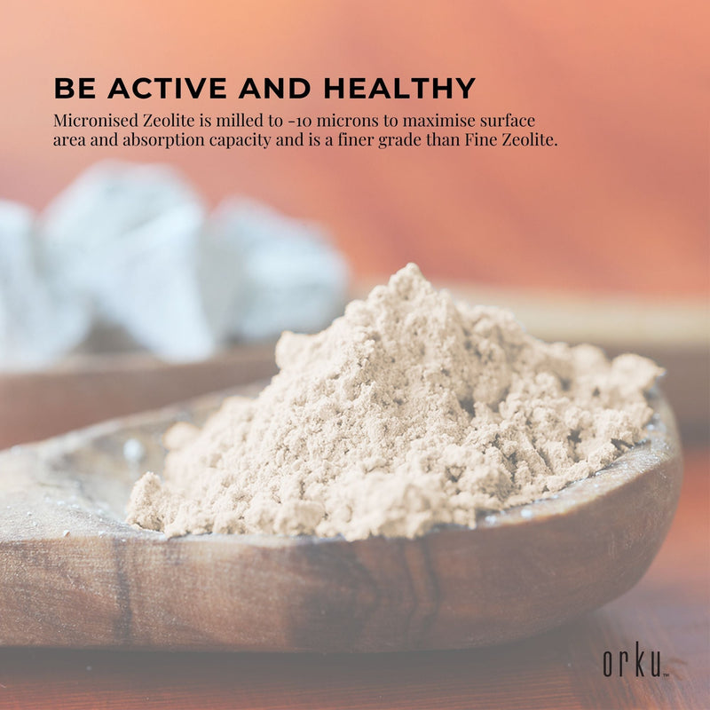 50g Pure Micronised Zeolite Powder Mineral - Micronized Volcamin Clinoptilolite - NuSea