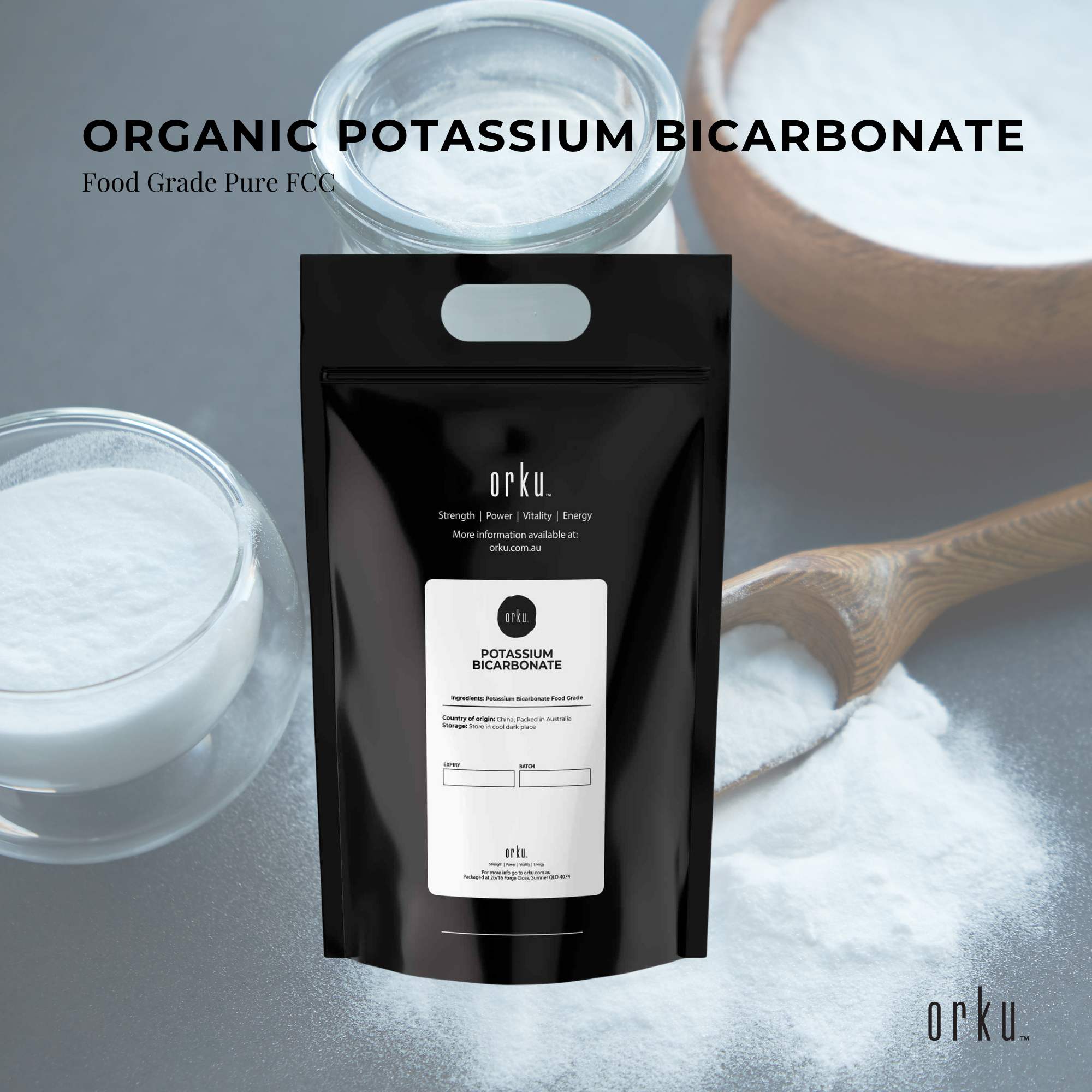 5Kg Organic Potassium Bicarbonate Powder - Food Grade Pure FCC Brewing Baking - NuSea