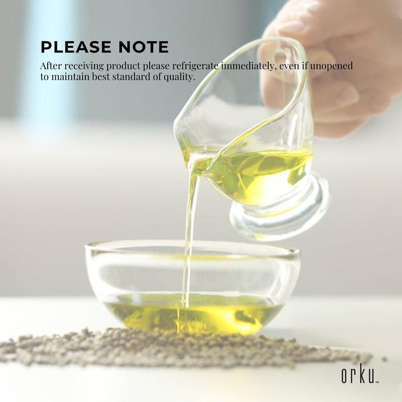 5L Organic Hemp Seed Oil - Cold Pressed Food Grade Healthy Oils Foods - NuSea