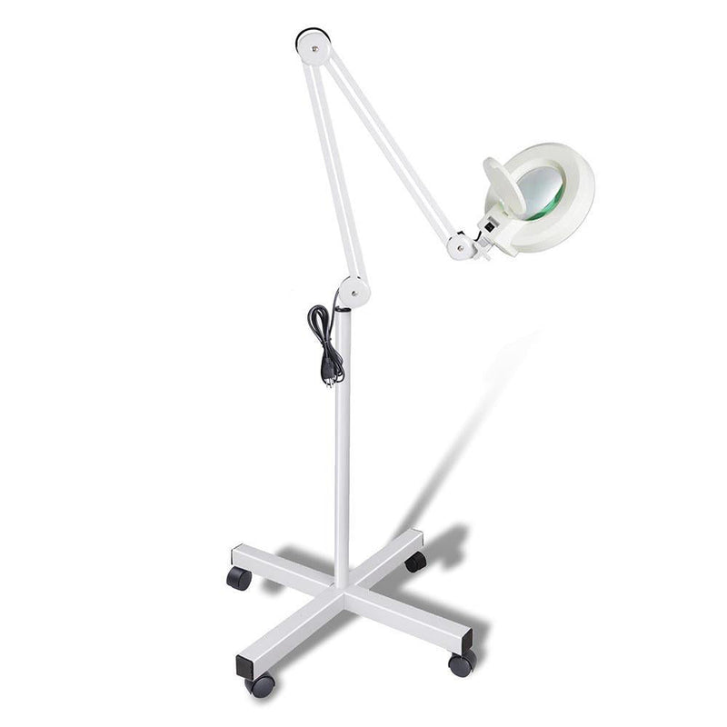5x Magnifying Lamp Fluorescent Salon Light Glass Beauty Floor Stand Magnifier - NuSea