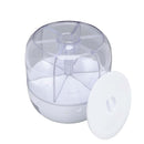 6 Grid Rotating Food Grain Dispenser 3.6L - Compartment Storage Container - NuSea