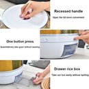 6 Grid Rotating Food Grain Dispenser 7.2L - Large Compartment Storage Container - NuSea