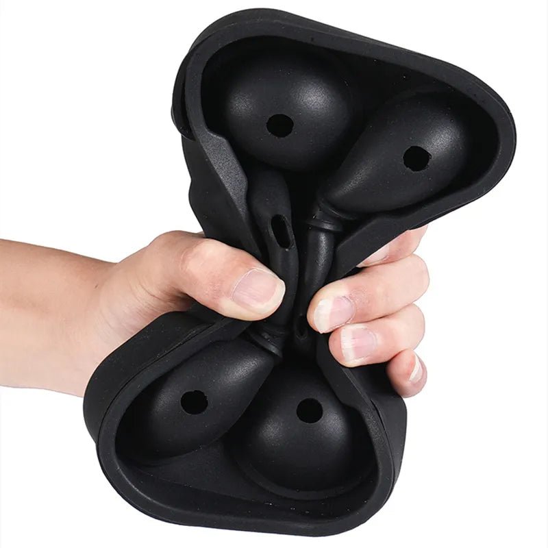 6 Large Sphere Shape Cocktail Ice Molds Quick Release Ice Ball Maker - NuSea