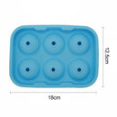 6 Large Sphere Shape Cocktail Ice Molds Quick Release Ice Ball Maker - NuSea
