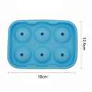 6 Large Sphere Shape Cocktail Ice Molds Quick Release Ice Ball Maker - NuSea