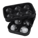 6 Large Sphere Shape Cocktail Ice Molds Quick Release Ice Ball Maker - NuSea