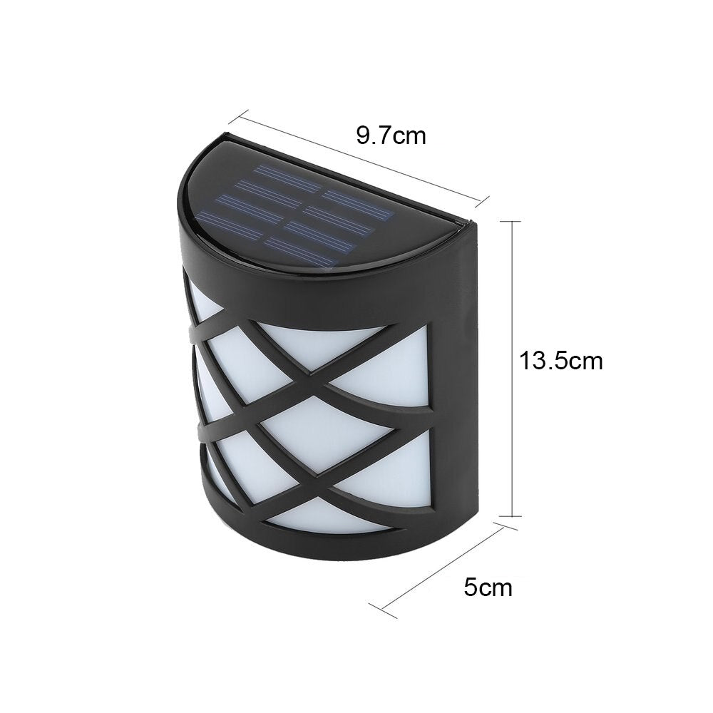 6 LED Outdoor Solar Wall Lights Garden Step Bright Light - NuSea