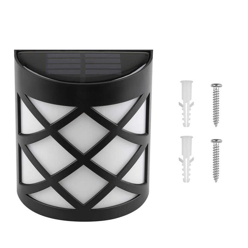 6 LED Outdoor Solar Wall Lights Garden Step Bright Light - NuSea