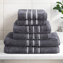 6 Pack Bath Towels Set Cotton Towel Grey - NuSea