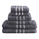 6 Pack Bath Towels Set Cotton Towel Grey - NuSea