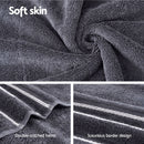 6 Pack Bath Towels Set Cotton Towel Grey - NuSea